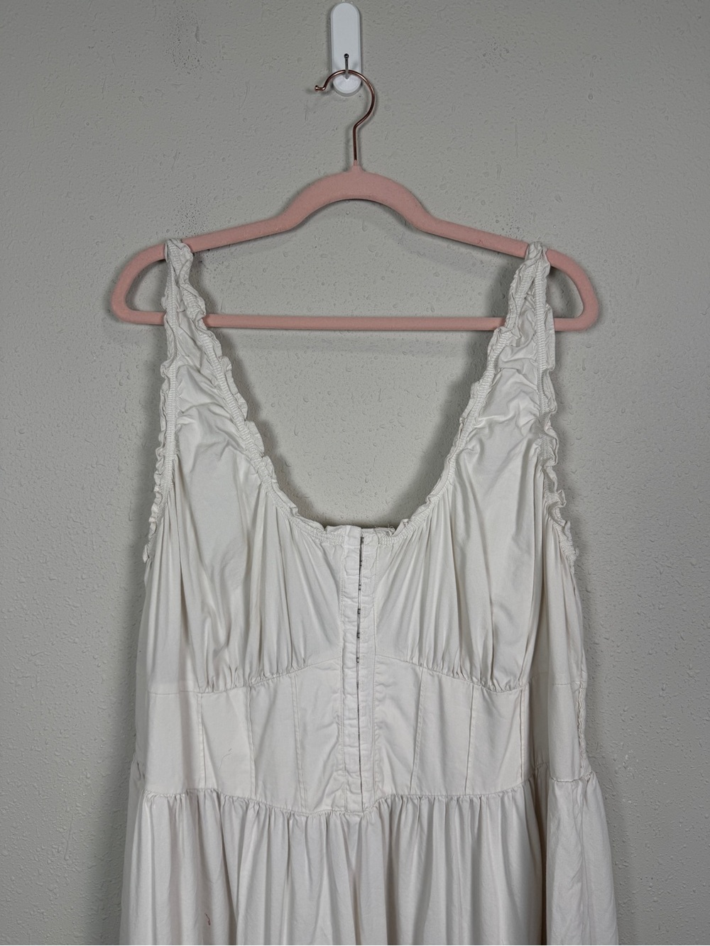 Ava & Viv 3X Tiered Midi Dress Boho Cottagecore Hook & Eye Front Plus Size Flowy - Picture 7 of 15